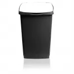 GIOSTYLE Eco Solution 45L pedalų &scaron;iuk&scaron;lių krep&scaron;ys tamsiai pilkas/baltas 37x36x53.5cm