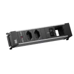 Bachmann POWER FRAME M integruojamas lizdų blokas, 2x T13, 1x USB C/C 65 W, 1x CM