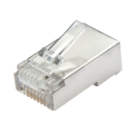 Lindy - Netzwerkanschluss - RJ-45 (M) - STP - CAT 5e - durchsichtig - (Anzahl pro Packung: 10) (62406)