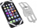 FISCHER Fahrrad-Smartphonehalter Silikon, wei&szlig; aus Silikon, passend f&uuml;r alle g&auml;ngigen Smartphones bis - 1 St&uuml;ck (86274)
