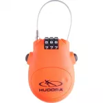 Hudora kabelinė spyna (oranžinė)