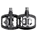 ROCKBROS PD303 hibridiniai dviračių pedalai su platforma ir SPD užraktu - juodi
