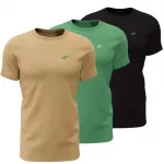 4F M4481 vyri&scaron;ki mar&scaron;kinėliai, 3 pak., smėlio, žalios, juodos spalvos, 5XL