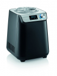 Kompakt Eismaschine & Joghurtbereiter EZ 7407 (schwarz (matt)/silber, f&uuml;r 1.200ml Eiscreme, 135 Watt Kompressor)