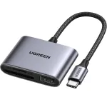 Ugreen 80798 kortelių skaitytuvas USB 3.2 Gen 1 (3.1 Gen 1) Type-C pilka