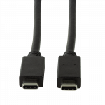 Logilink - USB-Kabel - USB-C (M) bis USB-C (M) - USB 3.1 Gen 2 - 20 V - 3 A - 50 cm - USB Power Delivery (3A, 60W) - Schwarz (CU0128)
