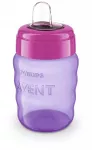Philips AVENT Easy Sip mokomasis puodelis 9m+ 260ml silikoniniu snapeliu, rožinis