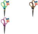 Pelikan griffix Schulschere, spitz, Neon Black mit Softgriff f&uuml;r komfortables Schneiden, mit Namensschild, - 1 St&uuml;ck (819046)