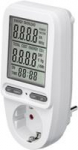 Goobay 64589. Display: LCD. Energiequelle: AC, Stromst&auml;rke (maximal): 16 A, Max. Leistung: 3680 W. Breite: 146 mm, Tiefe: 70 mm, H&ouml;he: 74,5 mm (64590)
