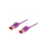Patchkabel S/FTP, PiMF, Cat 6, erikaviolett, 1,5 m halogenfrei, mit Draka-Kabel und Hirosesteckern TM21 (bisherige Bezeichnung S/STP) (718015M)