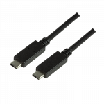 LOGILINK CU0129 LOGILINK - Kabel USB-C 3.1 Gen2 USB-C male - USB-C male,d&sup3;. 1m, czarny