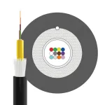 INFRALAN U-DQ(ZN)BH OS2 12E (1x12) Eca 3000N LSZH juodas, 7,5mm G657A1 &scaron;viesolaidinis kabelis 54412D1E-CPR