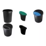 Helit H6106234 &scaron;iuk&scaron;liadėžė apvali plastikinė mėlyna (H6106234)
