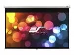 Elite Screens Manual Series M120XWV2 120 colių rankinė i&scaron;traukiamoji projektoriaus drobė su MaxWhite FG medžiaga, 16:9 formatu, baltu korpusu