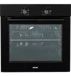 MPM MPM-63-BO-12T Įmontuojama elektrinė orkaitė 65L Juoda/Nerūdijantis plienas