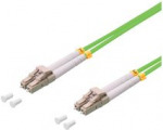 LogiLink - Patch-Kabel - LC/UPC Multi-Modus (M) zu LC/UPC Multi-Modus (M) - 7.5 m - Glasfaser - Duplex - 50/125 Mikrometer - OM5 - hellgr&uuml;n