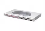METZ CONNECT 6 prievadų SC Duplex OM4 optinio pluo&scaron;to suvirinimo pach panelė 1U 19 colių stovo tvirtinimui 150457BB06-F