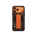 SKINARMA Haxa dėklas iPhone 17 Pro su magnetiniu įkrovimu ir grip stovu, grafitas
