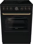 Gorenje GECS6B71CLB Laisvai pastatoma viryklė Elektrinė Keraminė kaitlentė Juoda
