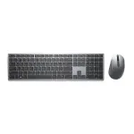 DELL Pro Plus klaviatūra ir pelė - KM7321W - UK (QWERTY), pilno dydžio (100%), belaidė, RF belaidis + Bluetooth, QWERTY, pilka, titano spalva, su pele