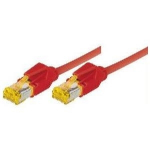 Patchkabel S/FTP, PiMF, Cat 6a, rot, 1,0 m F&uuml;r 10 Gigabit/s, halogenfrei, mit Draka-Kabel und Hirosesteckern TM31 (bisherige Bezeichnung S/STP) (72201R)