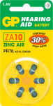 GP Battery GP AID 10-6 - H&ouml;rgeraetebatterie Zink-Luft 5.80x3.60 mm 10 (GPZA10F410C6)