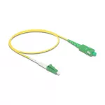 DeLOCK 83234 InfiniBand &scaron;viesolaidinis kabelis 0,5 m LC SC LC/APC geltonas