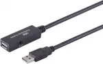 USB laidas S/CONN 13-29055 USB 2.0 5 m Juodas