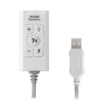 Garso plok&scaron;tė Mars Gaming MSC2W 7.1 USB balta 3,5 mm