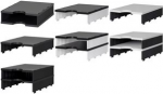 styro Aufbaueinheit styrodoc uno, 1 Fach, schwarz/schwarz Sortierstation 1-breit / 1-hoch, Boden/Deckel: schwarz, - 1 St&uuml;ck (268-1101.99)