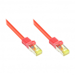 RJ45 Patchkabel mitCat.7 Rohkabel und Rastnasenschutz (RNS&reg;), S/FTP, PiMF, halogenfrei, 600MHz, OFC, rot, 0,25m, Good Connections&reg; (8070R-003R)