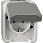 MERTEN SCHUKO-Steckdose MEG2400-8029lichtgrau m.BRS AQUASTAR