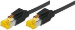 Patchkabel S/FTP, PiMF, Cat 6a, schwarz, 1,0 m F&uuml;r 10 Gigabit/s, halogenfrei, mit Draka-Kabel und Hirosesteckern TM31 (bisherige Bezeichnung S/STP) (72201S)