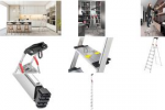 Hailo Alu-Sicherheitsleiter L80 ComfortLine, 4 Stufen XXL-Alu-Stufen mit Anti-Rutsch-Riffelung und extra tiefer - 1 St&uuml;ck (8040-407)