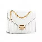 Michael Kors Gwen Crossbody Bag 35R4GWHL6UOPT Signature Coated Canvas Gold-Tone Hardware