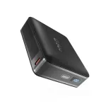 SBS HD 65W 20000mAh Power Bank su LCD ekranu - Juoda