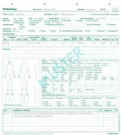 BOI žaizdų dokumentavimo formos, 50 lapų A4 9206-00435N