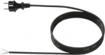 Bachmann H07RN-F3G - Stromkabel - Typ F (M) bis ohne Stecker - Wechselstrom 250 V - 16 A - 3,0m - geformt - Schwarz - Deutschland (321.175)