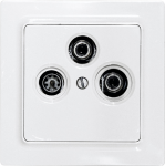 Eltako TV/RF/SAT-Abdeckung f&uuml;r E-Design55 TV55E/3-wg (30055840)