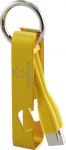 Renkforce USB-Kabel USB 2.0 USB-A Stecker USB-C Stecker Gelb Schl&uuml;sselanh&auml;nger (RF-6721080)
