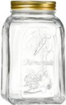 Ritzenhoff & Breker Vorratsglas Homemade, 3.0 Liter aus Glas, mit Deckel, eckige Form, - 3 St&uuml;ck (807585)