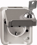 MERTEN MERT SCHUKO-Steckdo.abschl. MEG2423-8029 Schl./Schloss-Nr. 200 lichtgrau MEG2423- MEG2423-8029 (MEG2423-8029)