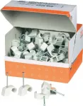 OBO Bettermann ISO-Nail laikiklių rinkinys, skersmuo 10&ndash;14 mm, pilka, 100 vnt. (2228858)