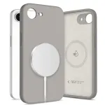 Silikoninis MagSafe dėklas Tech-Protect Silicone, skirtas Apple iPhone 16E / 17E, akmens pilka (Stone Grey)