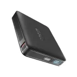 SBS HD 10W 5000mAh USB-C ne&scaron;iojamas įkroviklis su LCD ekranu, juodas