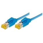 Patchkabel S/FTP, PiMF, Cat 6a, blau, 2,0 m F&uuml;r 10 Gigabit/s, halogenfrei, mit Draka-Kabel und Hirosesteckern TM31 (bisherige Bezeichnung S/STP) (72202B)
