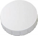 MAUL HEBEL Solidmagnet, Haftkraft: 0,6 kg, wei&szlig; Rundmagnet: Durchm. 24 x (H)8 mm, aus bruchsicherem (61624-02)