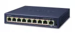 PLANET GSD-908HP - Tinklo jungiklis - 8 x 10/100/1000 (PoE+) + 1 x 10/100/1000 (Uplink) - stalinis - PoE+