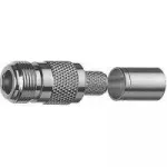 Teleg&auml;rtner N-Type lizdinis crimp jungtis RG-214/U kabeliui, 50 &Omega;, nikelis/auksas J01021A0145