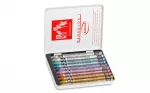 Caran d'Ache Neocolor I Metallic va&scaron;kiniai pie&scaron;tukai, rinkinys i&scaron; 10, apvalūs su popierine įvore 7004.310
